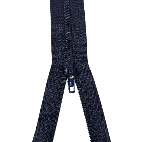 YKK nicht teilbarer Reißverschluss kleine Spirale dark navy 60cm