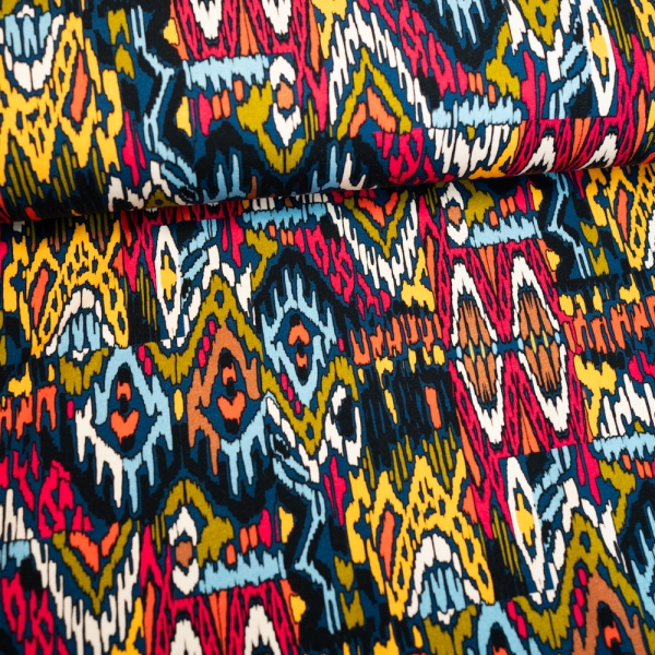 Baumwolljersey Vibes blau