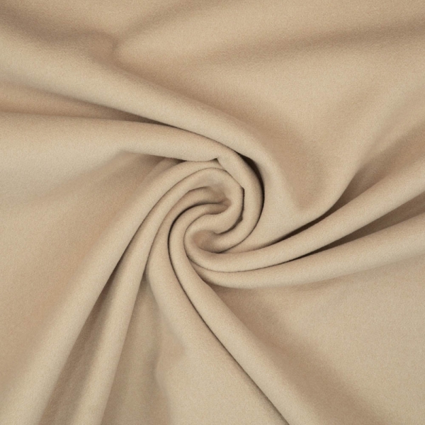 Mantelstoff Velour beige