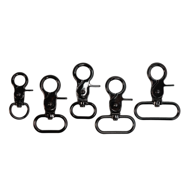 EvLis Taschenkarabiner Schwarz 15/20/25/30/40mm