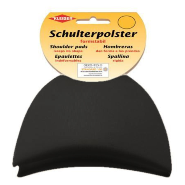 Kleiber Schulterpolster Halbmond schwarz