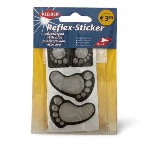 Kleiber Reflex-Sticker Füße silber