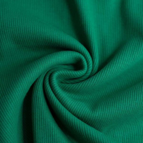 50cm Zuschnitt Ripp Bündchen grün