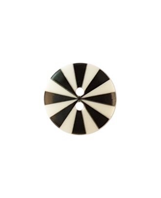Modeknopf Streifen 15mm weiß