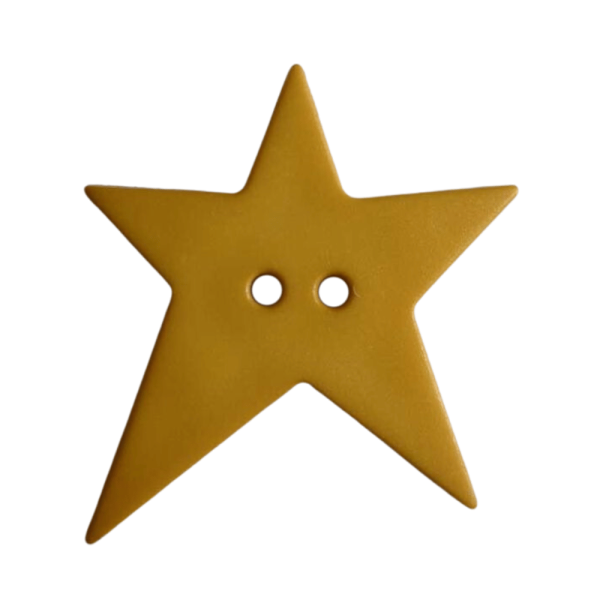 Stern-Knopf asymmetrisch senfgelb