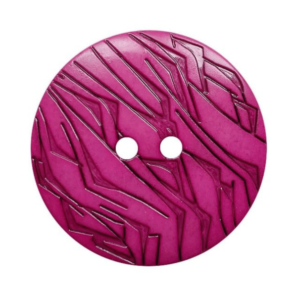Modeknopf Gemustert 23 mm pink