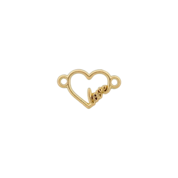 Prym Metallzierteil Herz 13mm gold