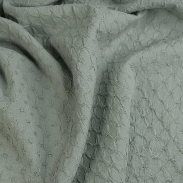 Baumwoll Popeline Crinkle dusty mint