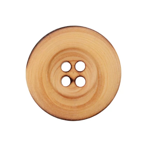 Holzknopf rund 30mm beige