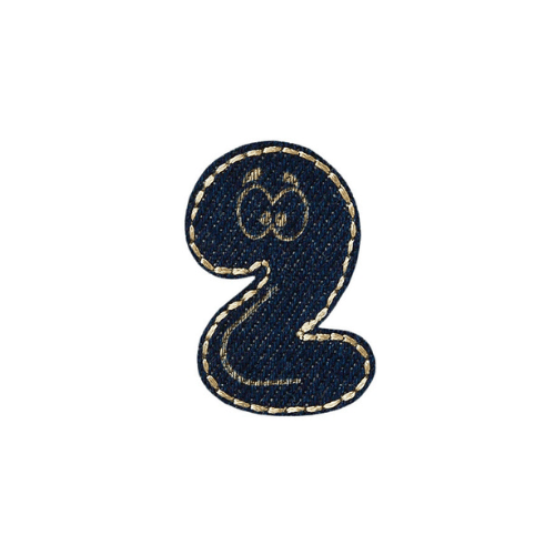 Applikation Jeans Zahl 2