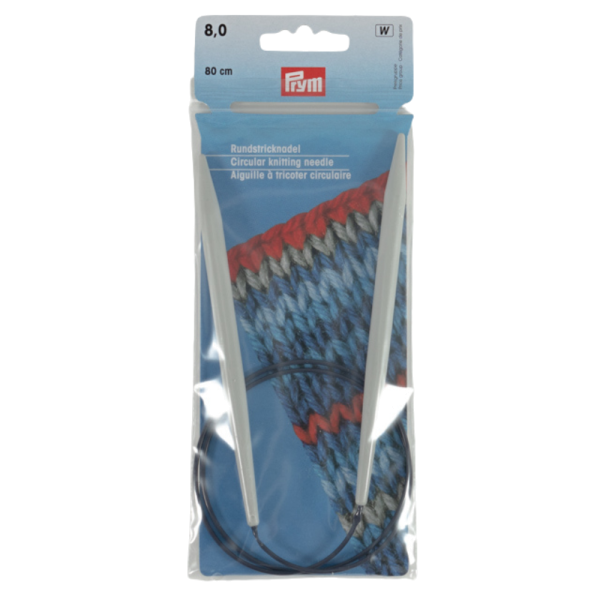 Prym Rundstricknadel Stärke 8mm, 80cm