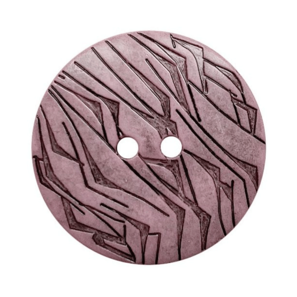 Modeknopf Gemustert 23 mm rosa