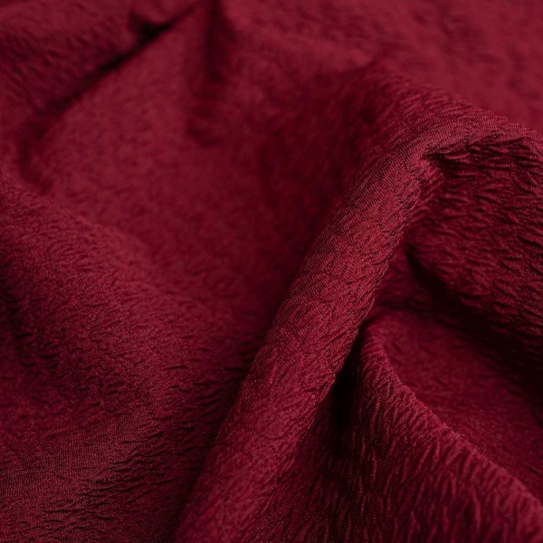 Scuba Crêpe gesmokt bordeaux