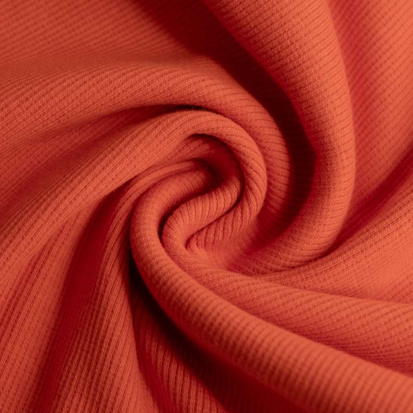 50cm Zuschnitt Ripp Bündchen fuchsorange