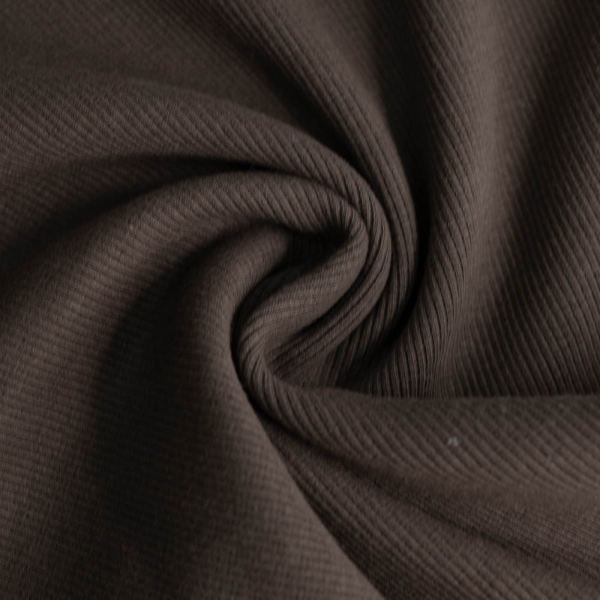 50cm Zuschnitt Ripp Bündchen braun