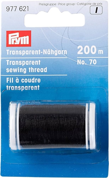 Prym Transparent-Nähgarn 200m schwarz