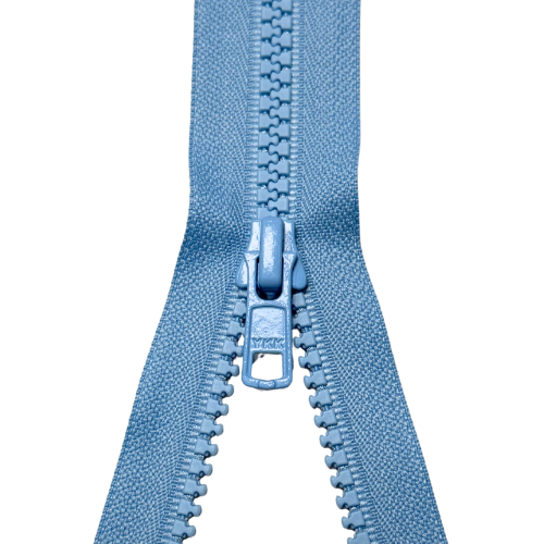 YKK teilbarer Reißverschluss Jacken Krampe jeansblau hell