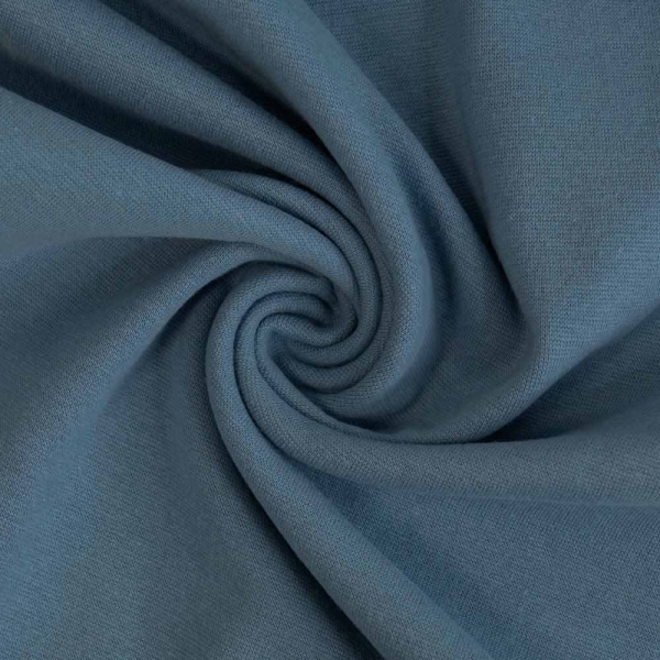 50cm Zuschnitt Feinstrick Bündchen jeansblau