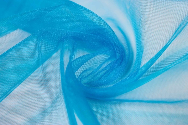 Glamour Softtüll Schleiertüll aqua elastisch Ökotex 100