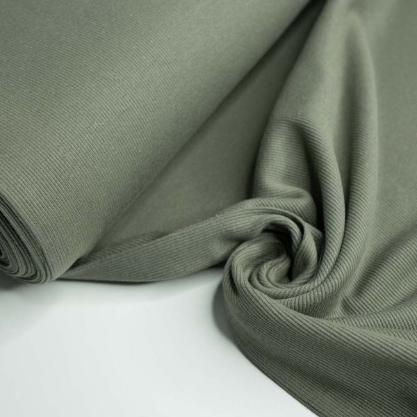 Fein-Ripp Bündchen 100cm breit khaki