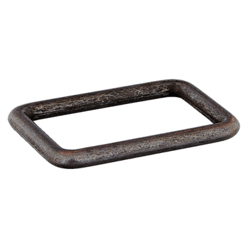 Rechteck-Ring schwarz 25mm