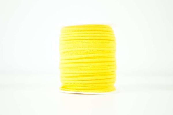 Jersey Paspelband gelb elastisch