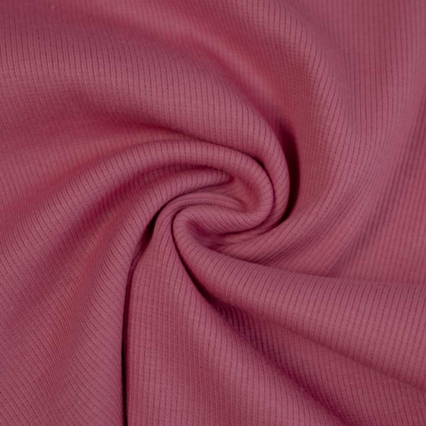 50cm Zuschnitt Ripp Bündchen flamingo