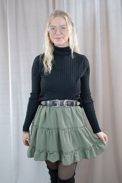 Rollkragen Pullover Alissa schwarz