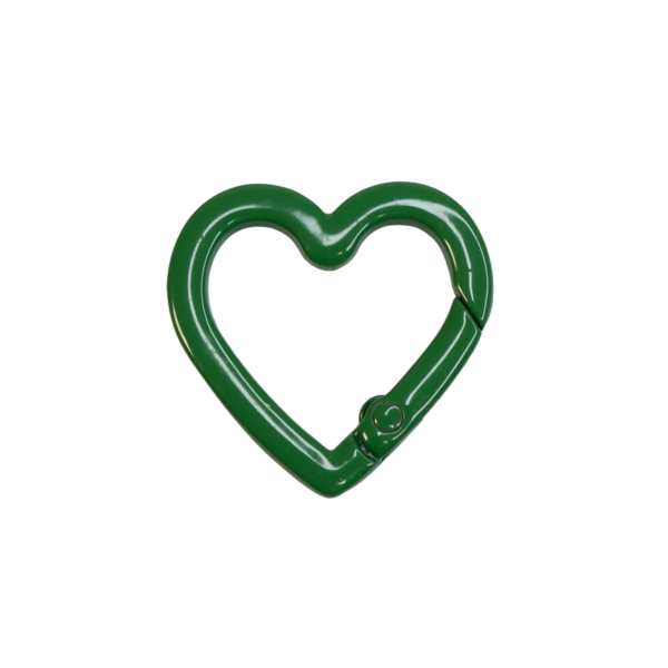 EvLis Karabinerhaken Herz 25mm grün