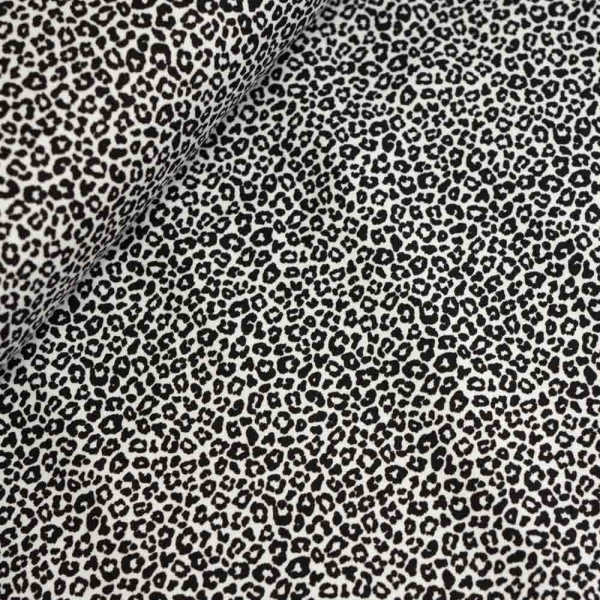 Baumwolljersey Leo weiß