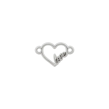 Prym Metallzierteil Herz 13mm silber