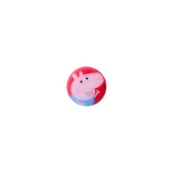 Prym Kinderknopf Peppa Wutz15mm rot