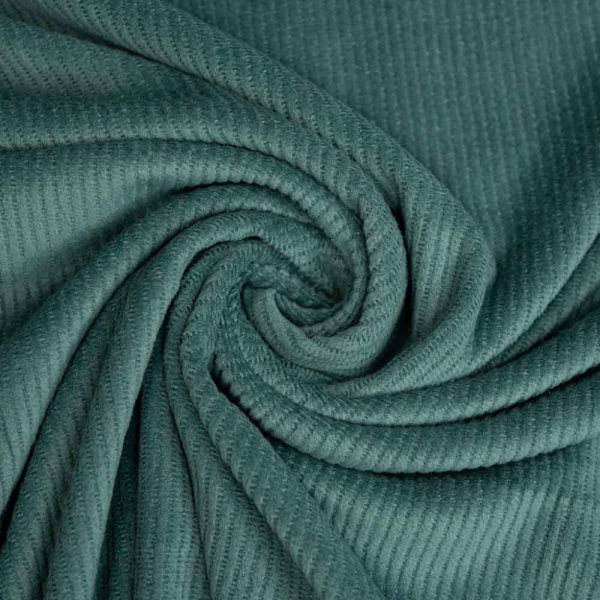 Feincord Jersey SOFT dusty mint dunkel