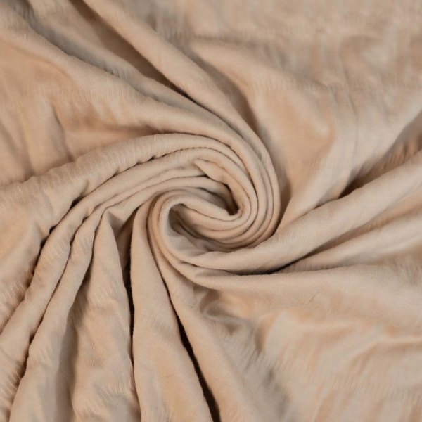 Baumwolljersey Smoked-Stripes beige