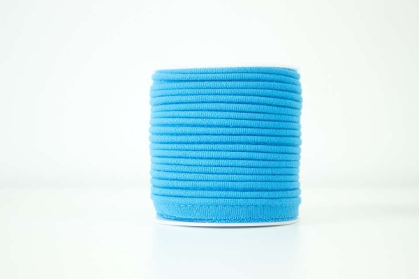 Jersey Paspelband aqua elastisch