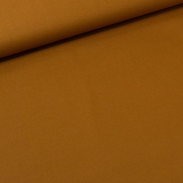 Flanell Baumwolle Uni cognac