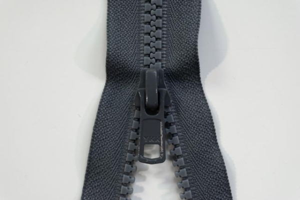 YKK nicht teilbarer Reißverschluss Krampe mittelgrau 35cm