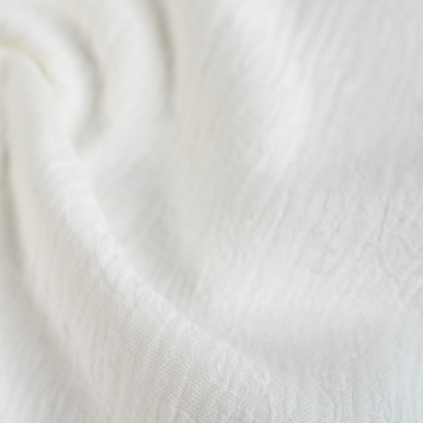 Baumwolle Leinen Blumen ivory