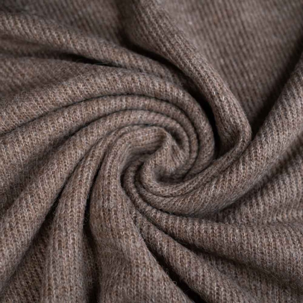 Strickstoff Taupe Melange
