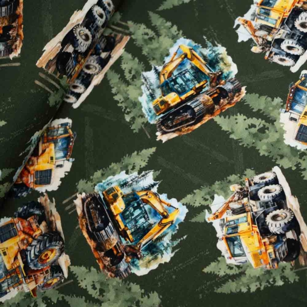 Baumwolljersey Bagger khaki