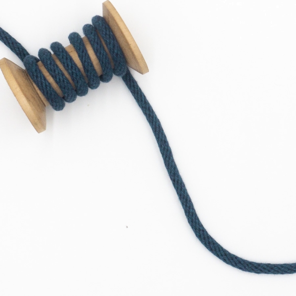 Baumwoll Kordel Fancy 6mm navy meliert