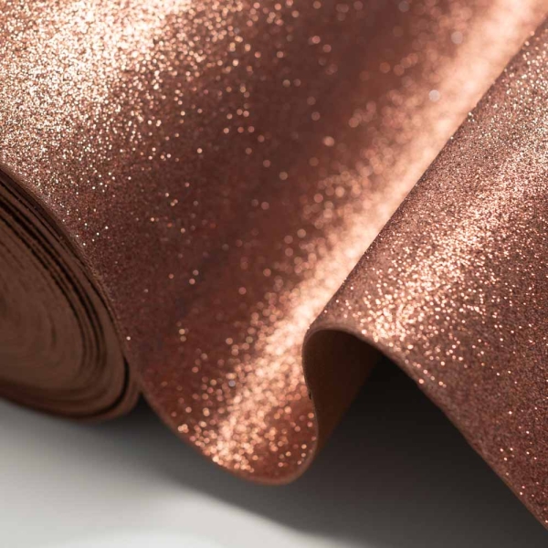 Glitzer Moosgummi Goma Eva 2mm braun