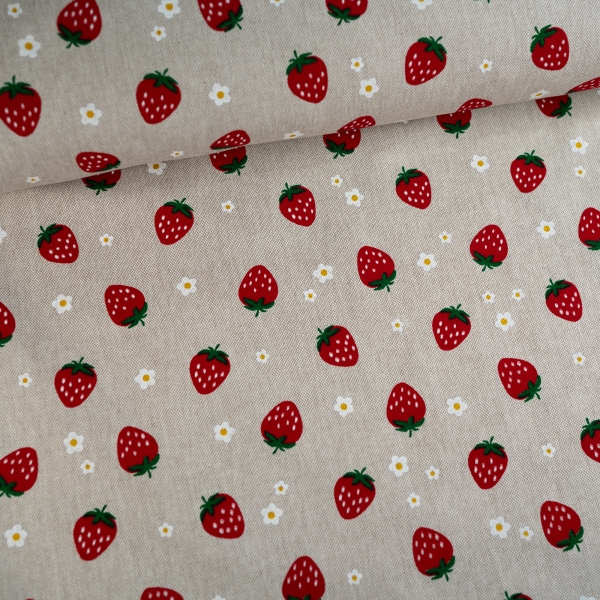 Canvas Erdbeeren natur
