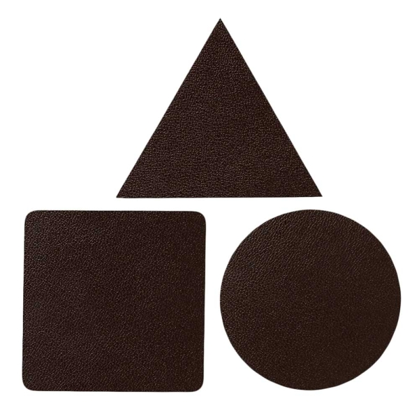 Applikation Lederformen Set braun