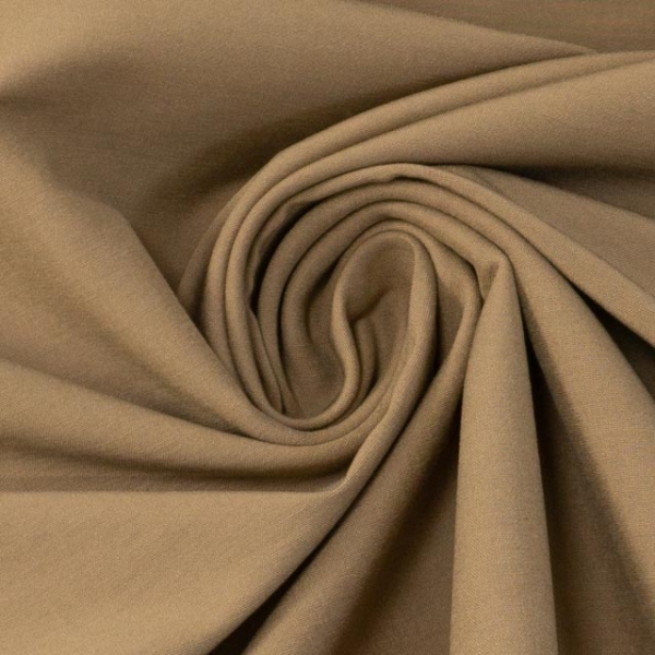 Bengaline Stretch Uni dunkelbeige