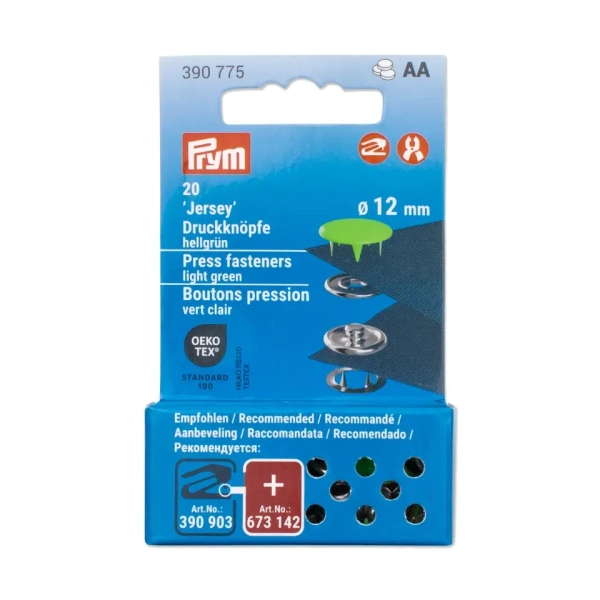Prym NF Druckknöpfe Jersey 12mm hellgrün