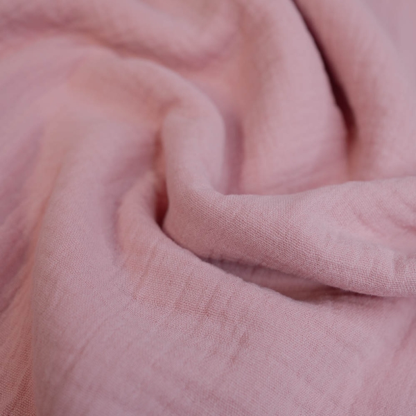Musselin Double Gauze 280cm Überbreite altrosa