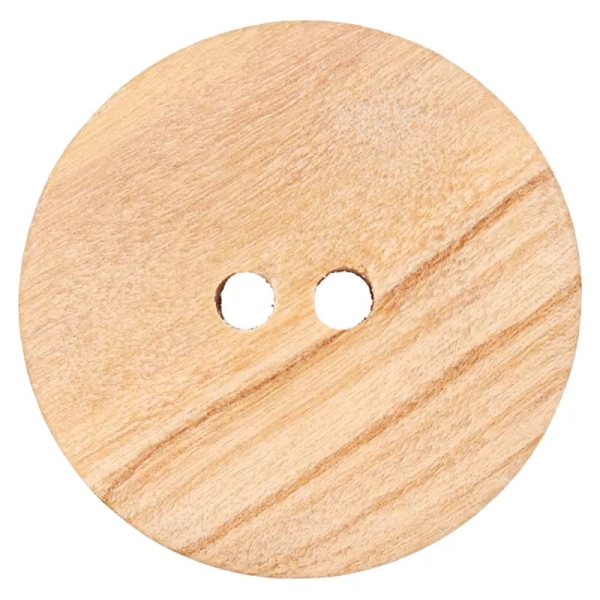 Holzknopf rund 15mm beige