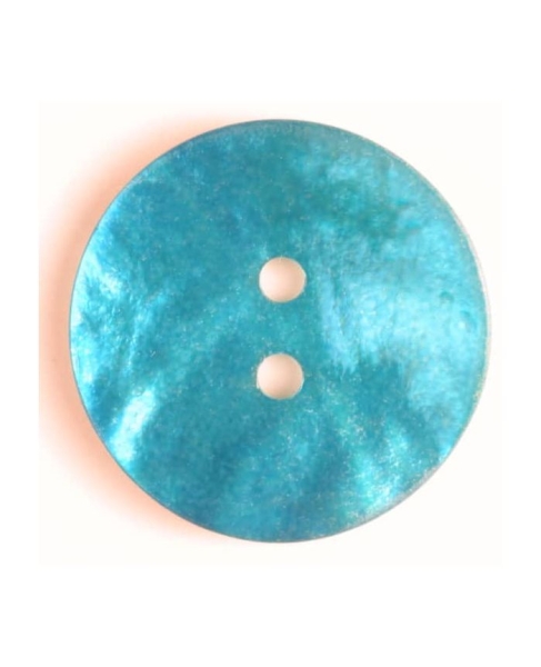 Perlmuttknopf 23mm türkis