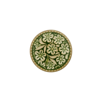 Prym Metallknopf Flower 23mm dunkelgrün